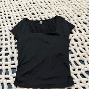 SHEIN Black Short Sleeve Top